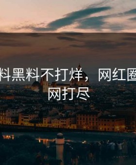 吃瓜爆料黑料不打烊，网红圈秘辛一网打尽