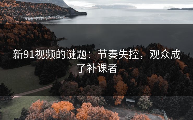 新91视频的谜题：节奏失控，观众成了补课者